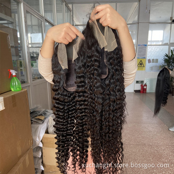 Wholesale 13x4 13x6 360 Lace Front Human Hair Wigs,Transparent Swiss Lace Straight Lace Front Wig 100% Brazilian Virgin Hair Wig